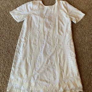 Verty White Sequin Dress